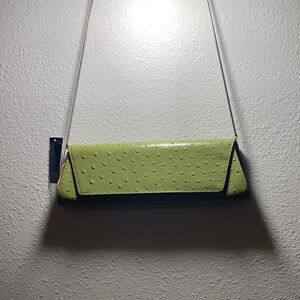 Valerie Stevens Vibrant Green Clutch